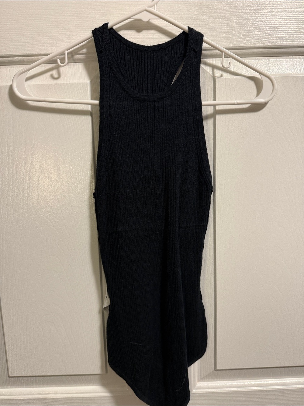 Abercrombie & Fitch Black Ribbed Tank Bodysuit